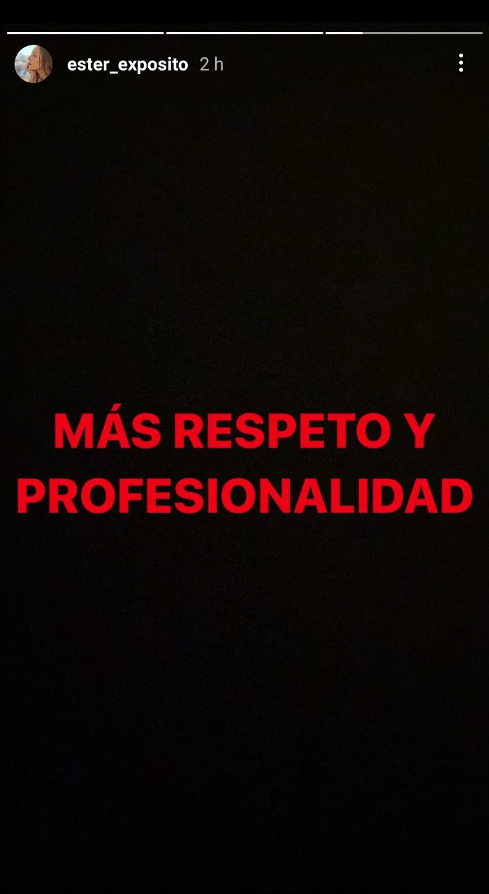 Ester Expósito- Historias de Instagram
