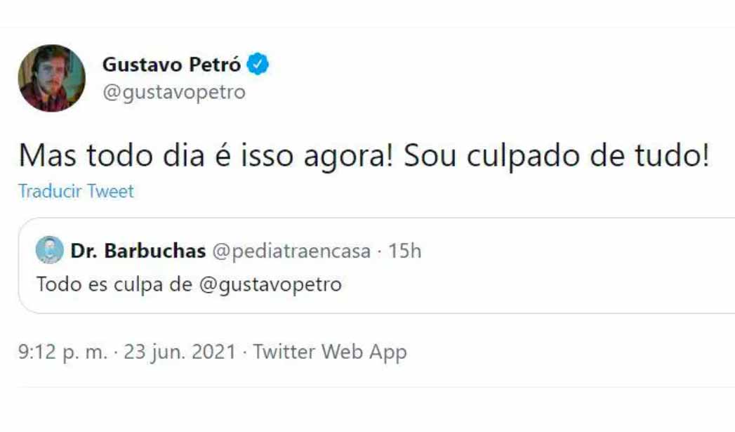 Gustavo Petro de Brasil pide que lo dejen de insultar
