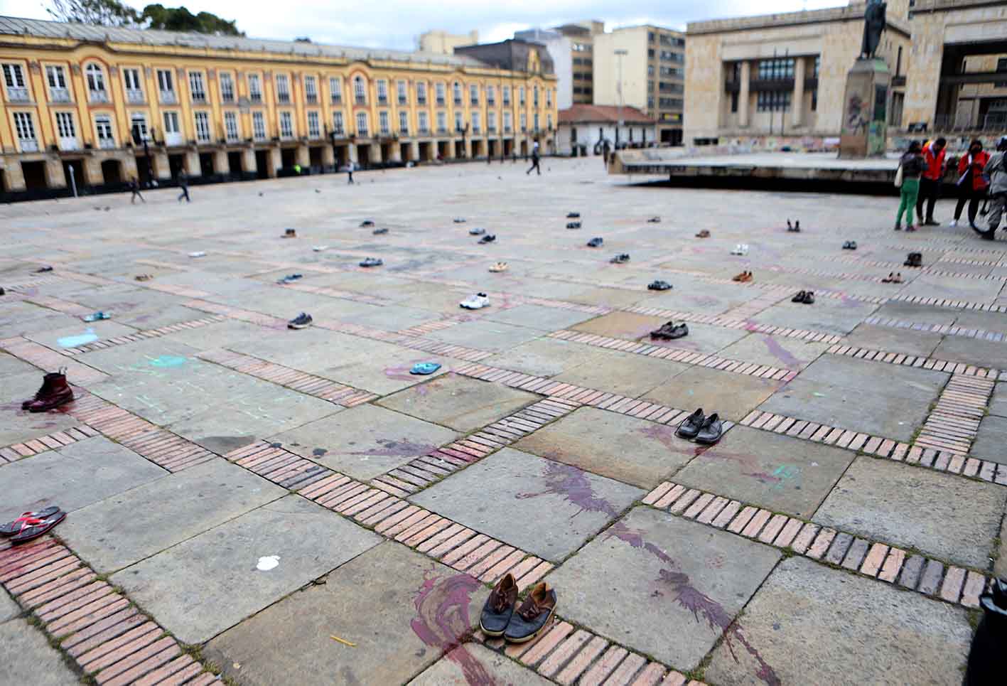 Protesta en Bogotá por muerte de líderes ambientales