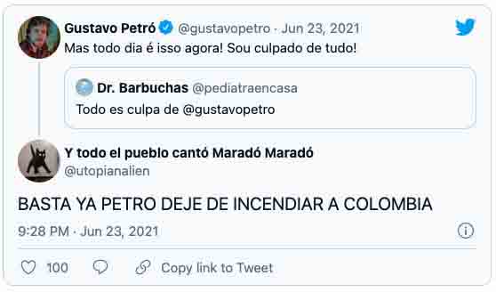 Insultos a Gustavo Petró de Brasil, homónimo de político colombiano