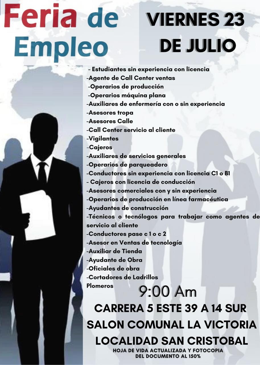 Ofertas de trabajo en Bogotá