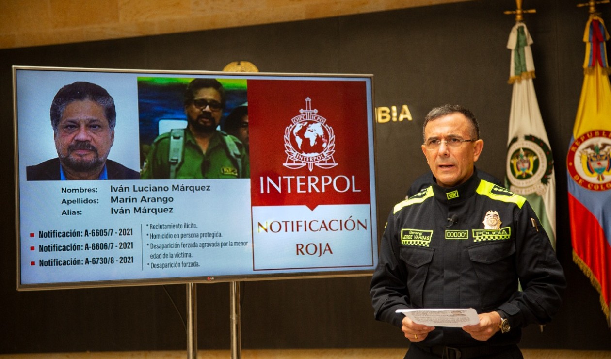 Circular roja de Interpol contra Iván Márquez