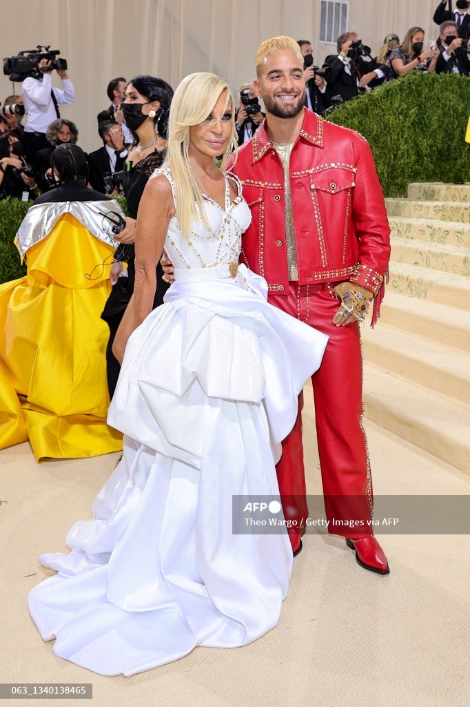 Maluma y Donatella Versace