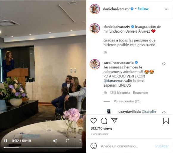 Comentario de Carolina Cruz a Daniella Álvarez