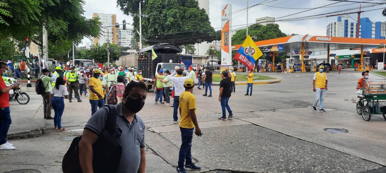 Protestas en Barranquilla.