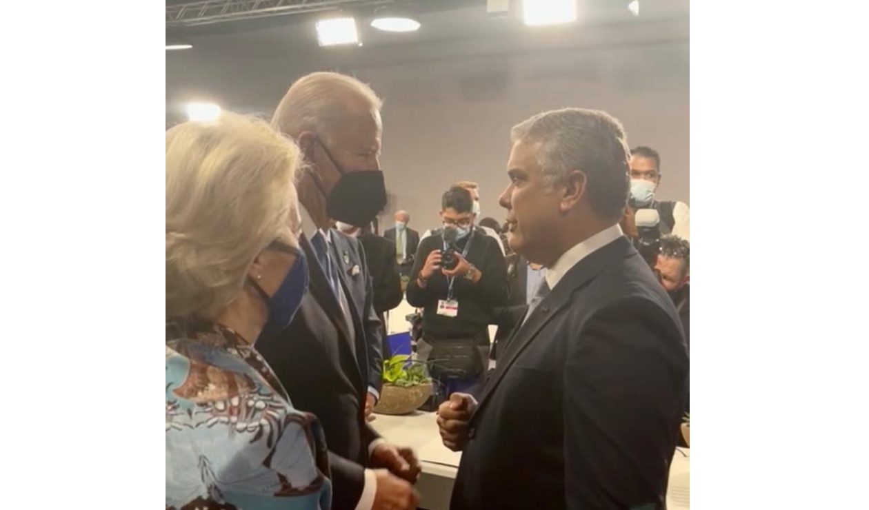 Presidentes Iván Duque y Joe Biden se reunieron en Glasgow