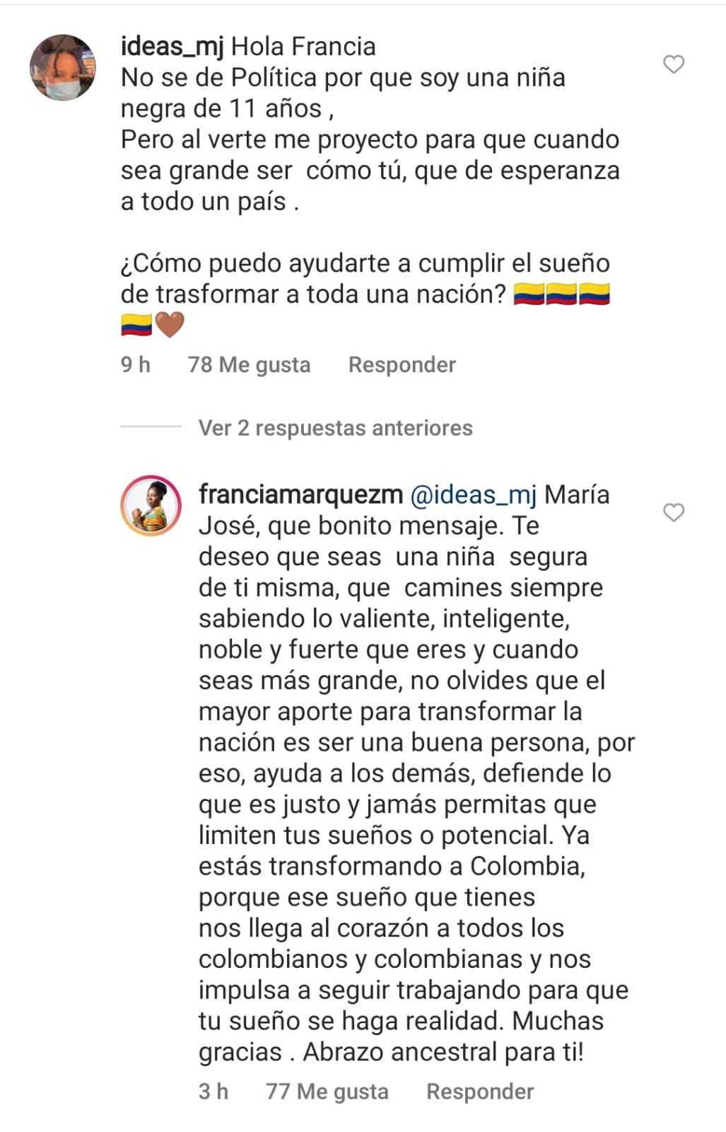 Comentario a Francia Márquez