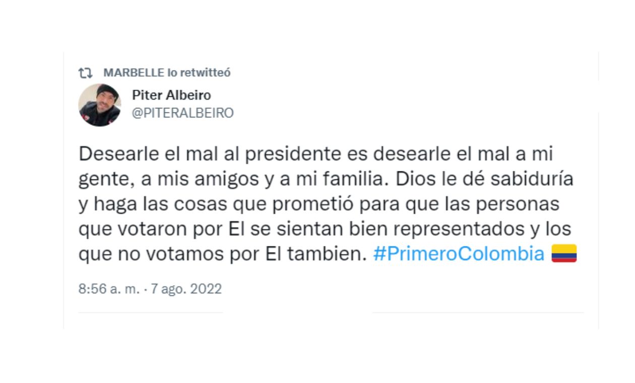 Marbelle empezó a recular sobre Gustavo Petro Marbelle empezó a recular sobre Gustavo Petro