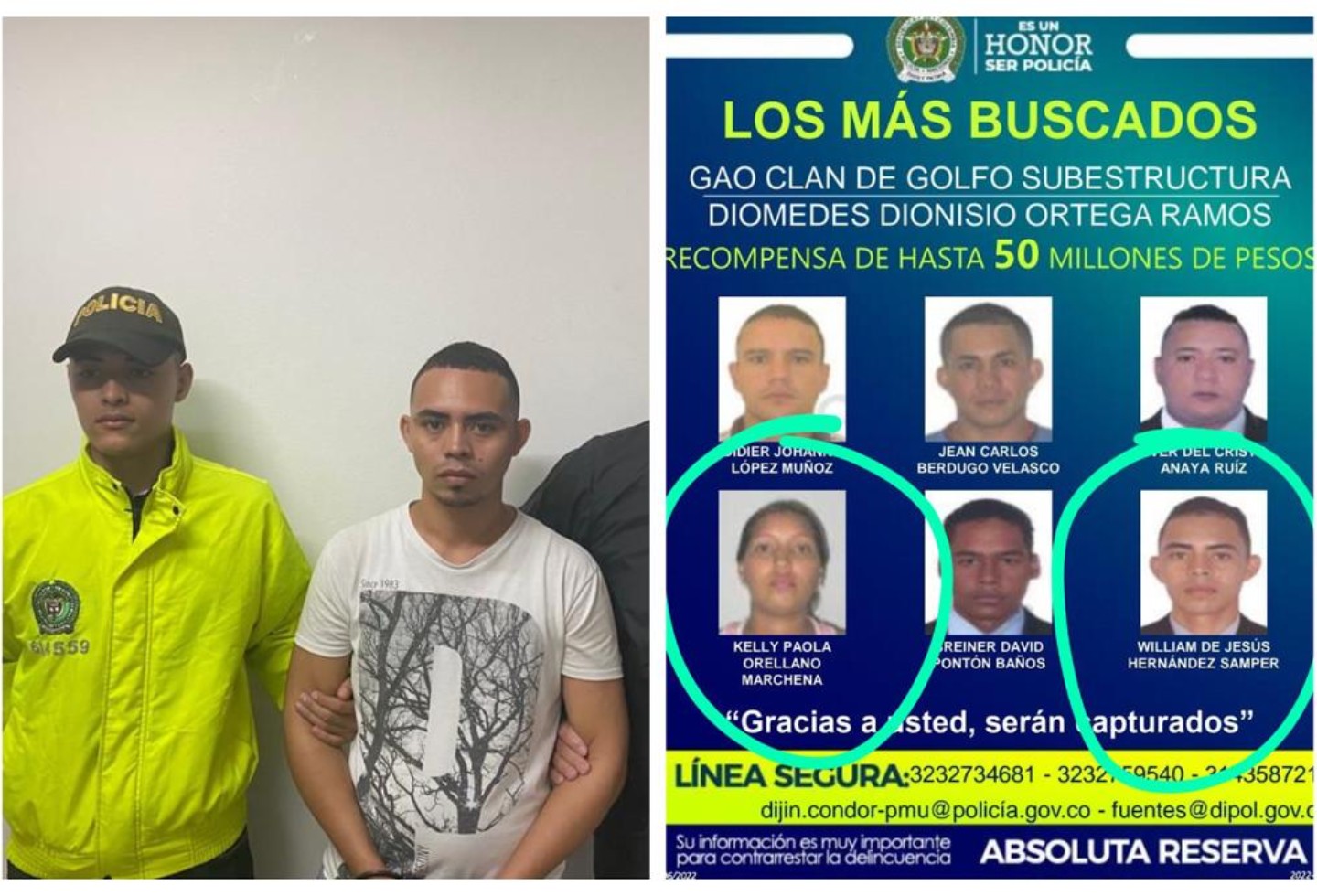 Capturan A Alias 30 Miembro Del Clan Del Golfo Más Buscados En Cesas Rcn Radio 4104