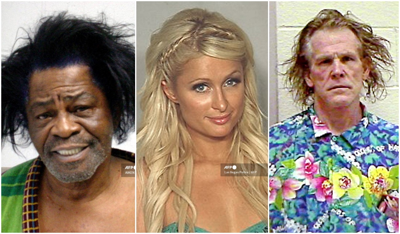 Fotos policiales de James Brown, Paris Hilton y Nick Nolte