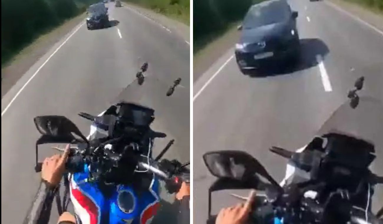 Video: Motociclista Perdió Parte De Su Pie Al Intentar Adelantar | RCN ...