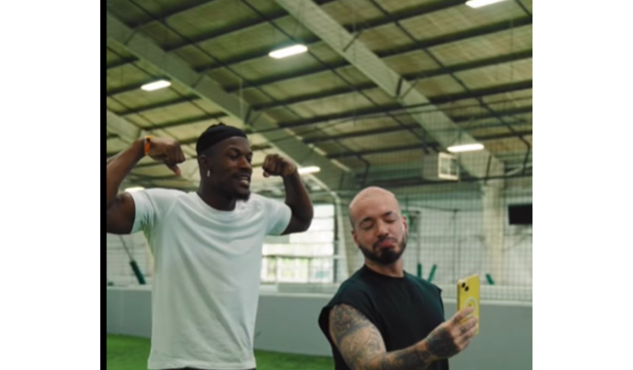 J Balvin con Jimmy Butler