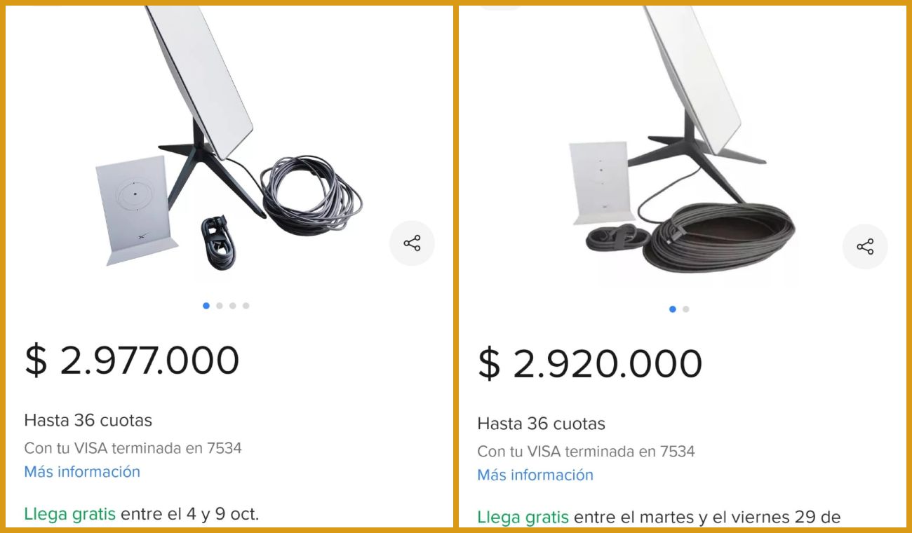 Starlink en Mercado Libre