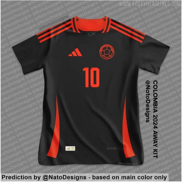 Camiseta visitante Selección Colombia Copa América 2024