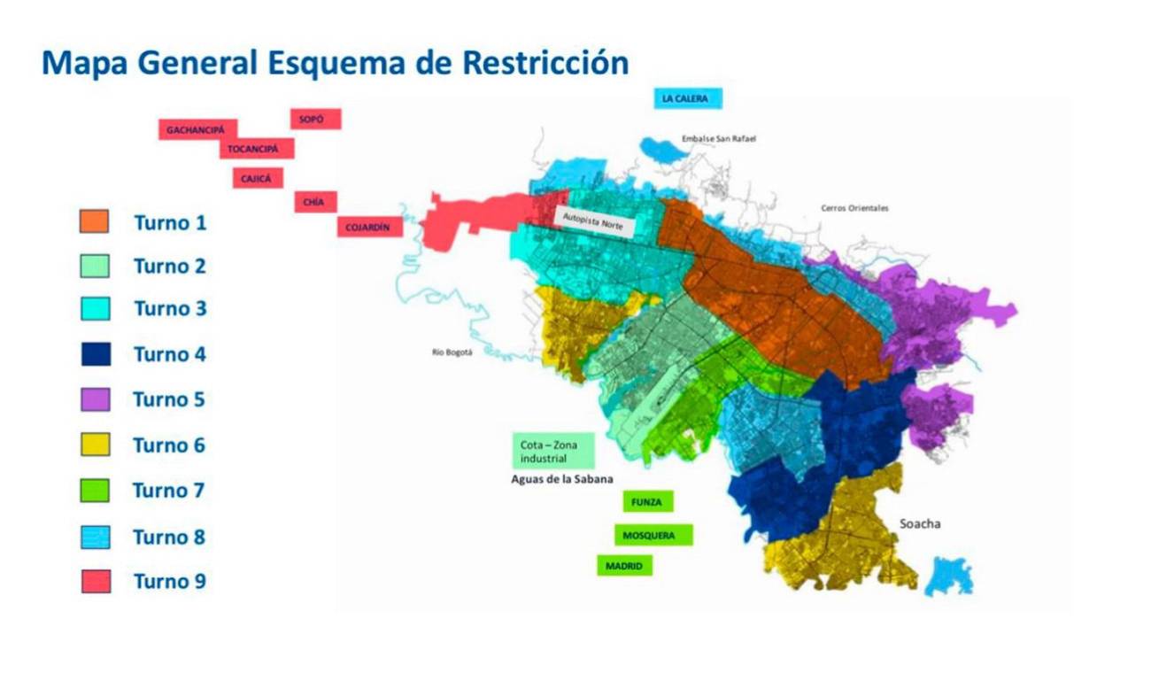 Racionamiento De Agua En Bogotá: Mapa De Las Localidades Con Cortes ...