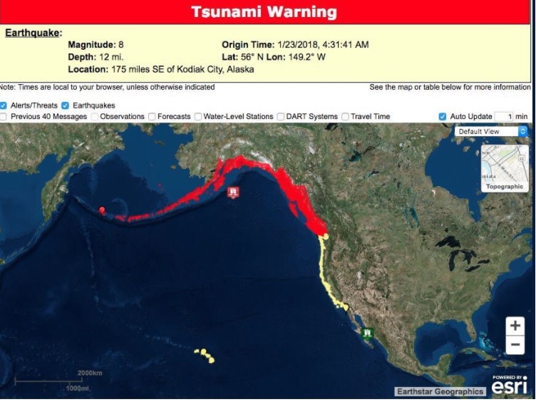 Mantienen Vigilancia De Tsunami Tras Terremoto En Alaska Pero Levantan La Alerta En El Pacífico 0026