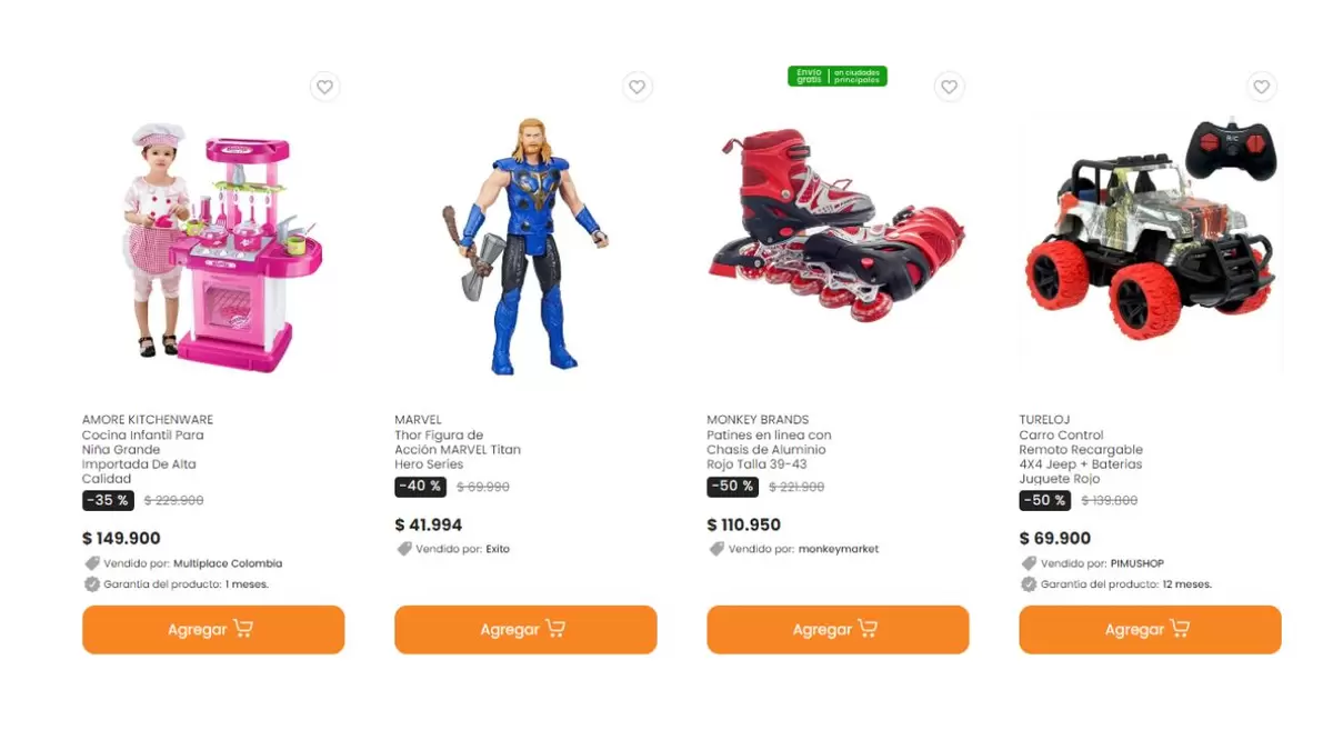 Juguetería éxito shop