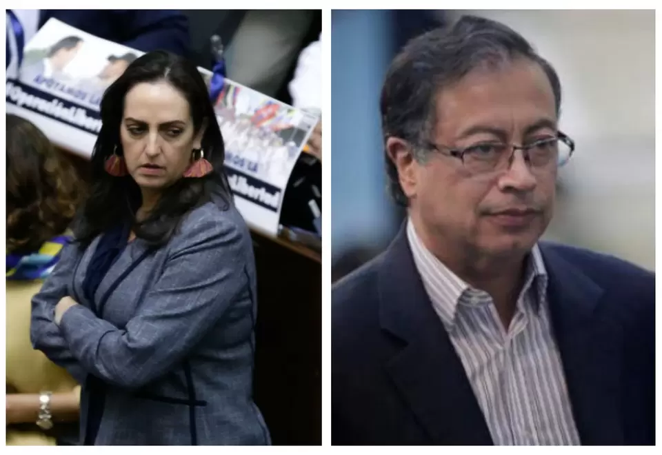 Maria Fernanda Cabal y Gustavo Petro