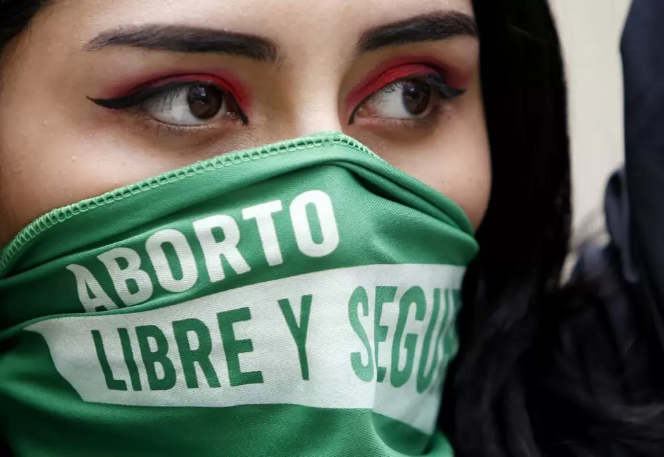 Protesta a favor del aborto