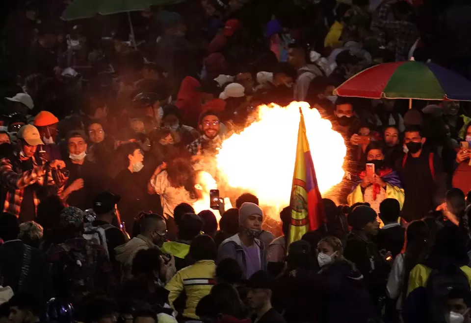 Paro nacional Colombia 15 de mayo / Manifestación en Los Héroes