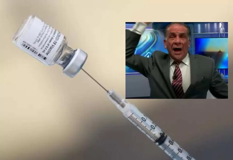Presentador estalló contra antivacunas y los tilda de imbéciles