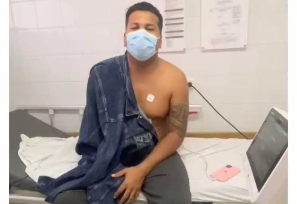 Diomedes Dionisio Díaz hospitalizado en Necoclí, Antioquia.