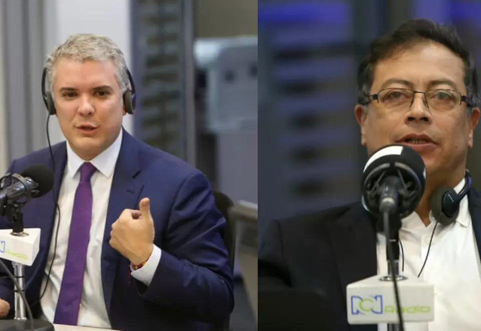 Iván Duque y Gustavo Petro