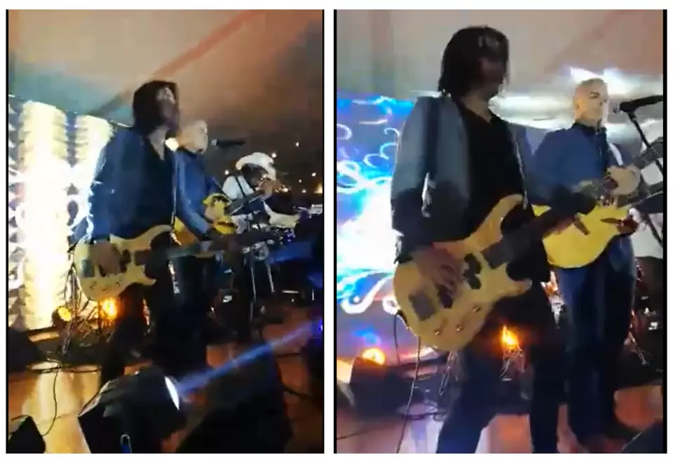 Iván Duque tocando guitarra