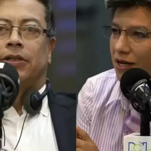 Gustavo Petro y Claudia López. 