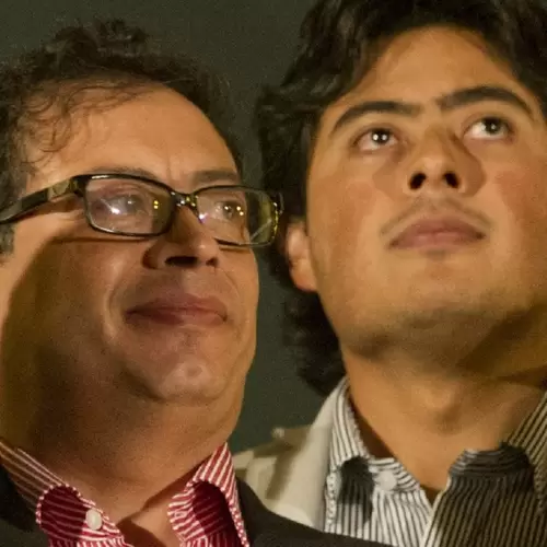 Presidente Gustavo Petro y su hijo mayor, Nicolás Petro 
