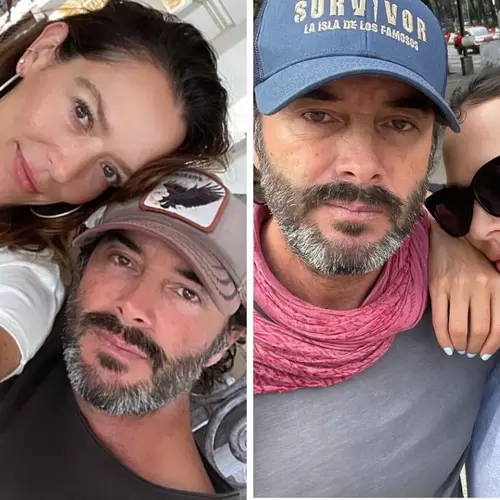 Carolina Acevedo toma selfies junto a su novio Lucas Jaramillo.