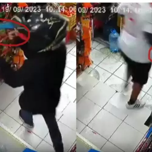 Con machete en mano, mujer defiende su negocio de un robo VIDEO