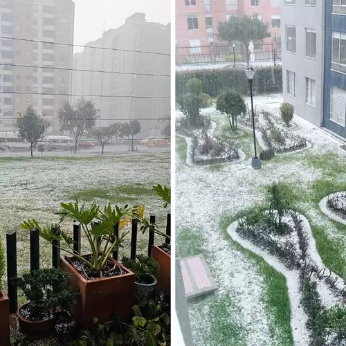 Granizo en Bogotá