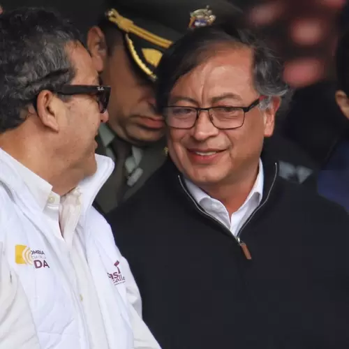 Gustavo Petro en la Plaza de Bolívar