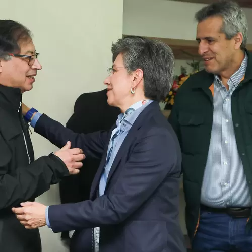 Gustavo Petro y Claudia López