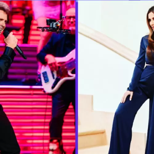 Collage de Luis Miguel y Paloma Cuevas