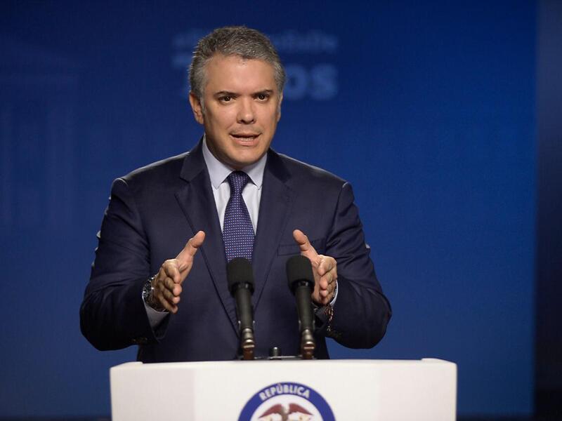 Presidente Iván Duque, en alocución desde la Casa de Nariño
