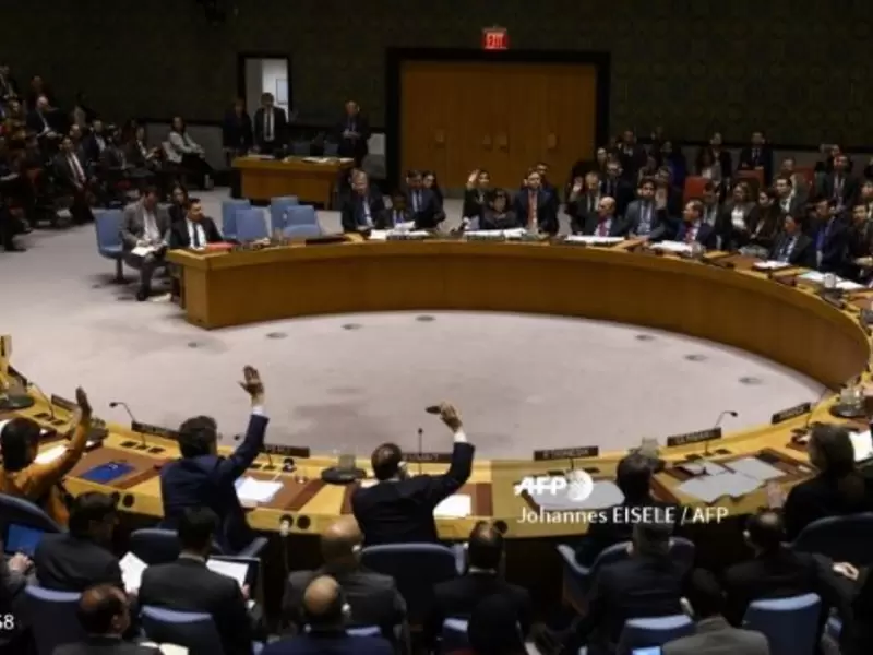 Sesión del Consejo de Seguridad de la ONU