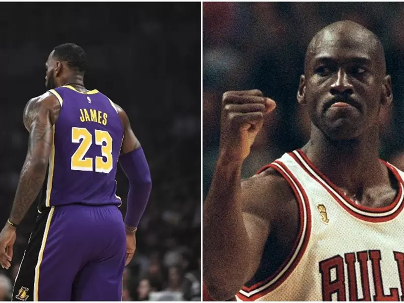 LeBron James y Michael Jordan