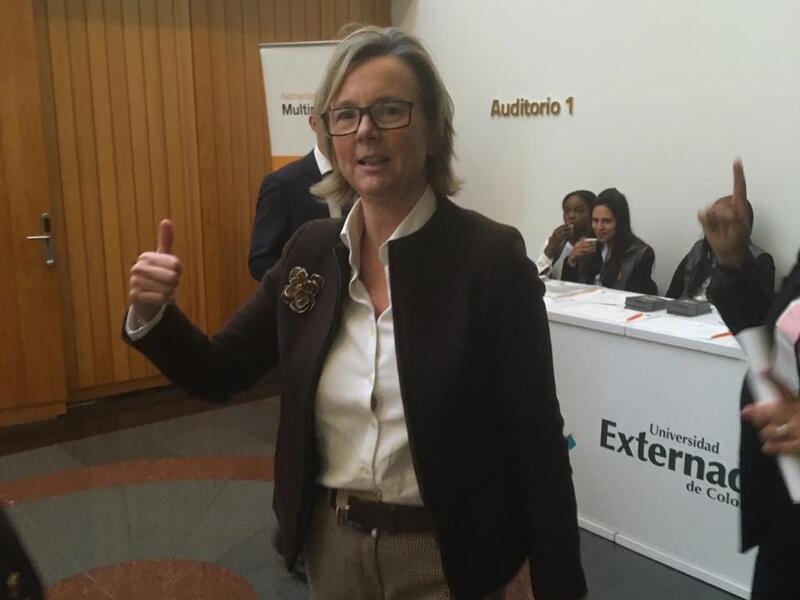 Embajadora en Colombia de la Unión Europea, Patricia Llombart.