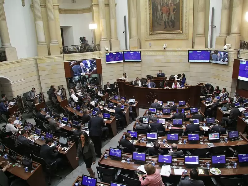 El Congreso durante votación a objeciones a la JEP El Congreso durante votación a objeciones a la JEP