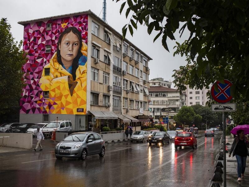 Mural de Greta Thunberg Mural de Greta Thunberg