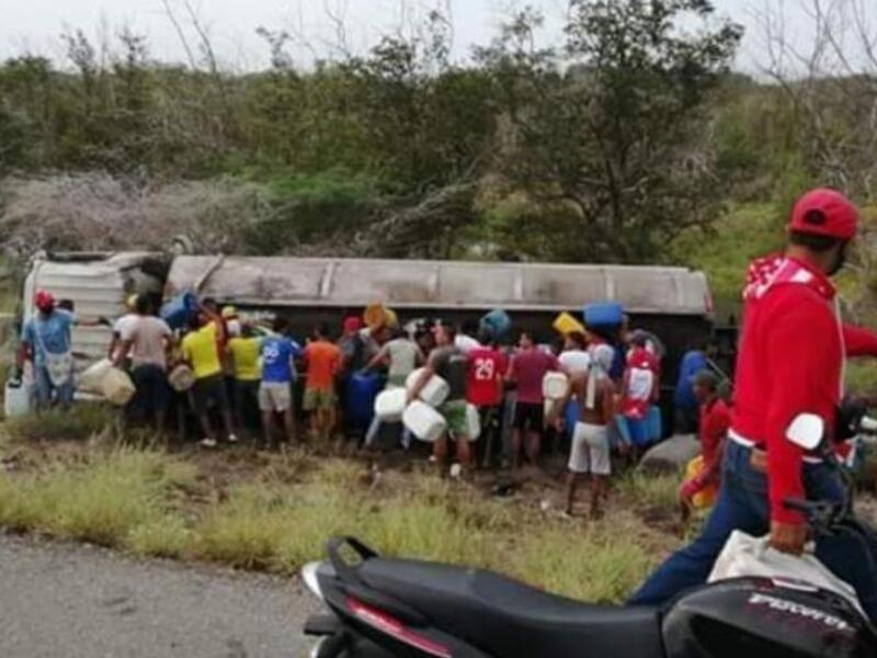 El herido estaba con quemaduras luego de la explosión.