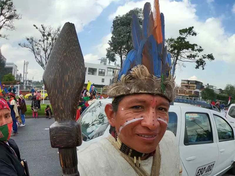 Minga indígena y su recorrido por Bogotá