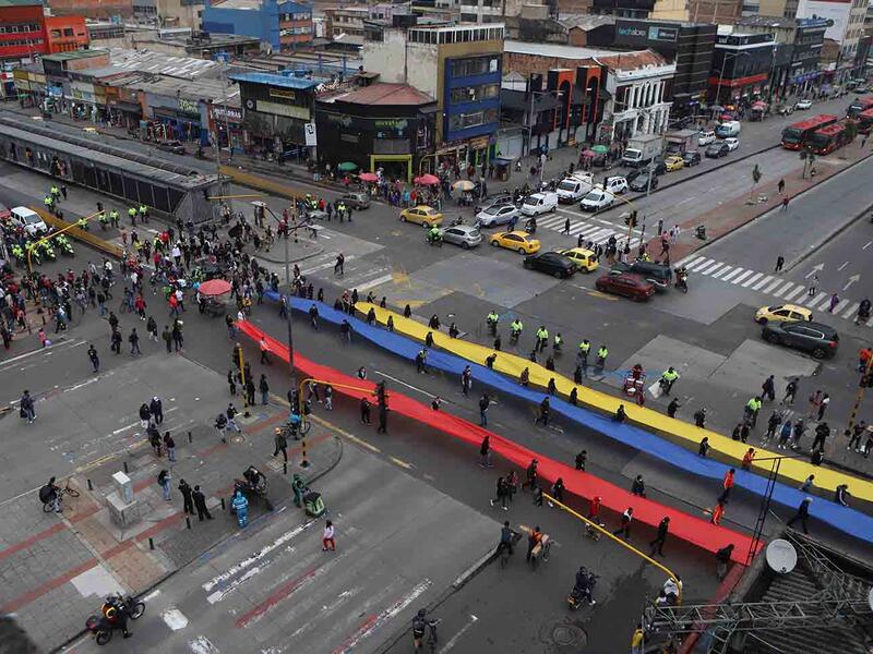 Comerciantes de San Victorino protestan por reactivación de madrugones