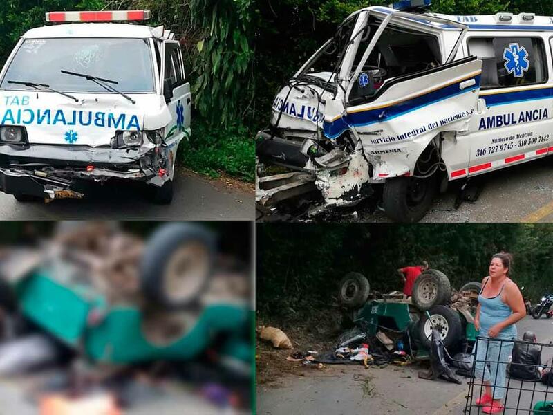 Accidente múltiple, vereda Quebrada Negra Calarcá - Archivo Ciudadano