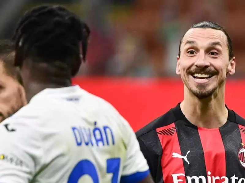 Duván Zapata y Zlatan Ibrahimovic