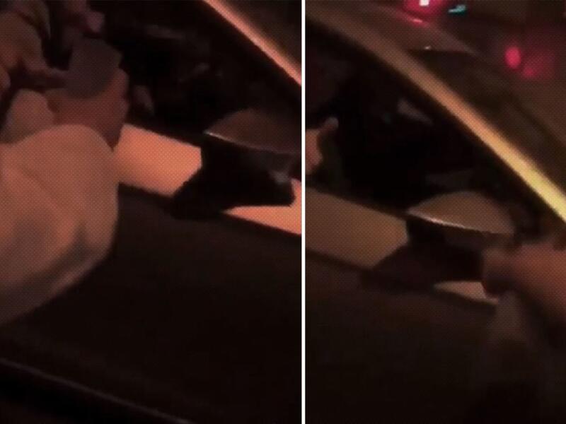 Ofrecen trago a policías mientras iban de rumba en un carro
