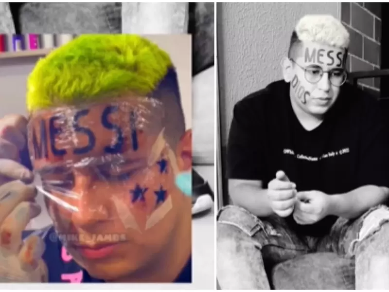 Colombiano se tatuó la cara por Messi y ahora está arrepentido: VIDEOS