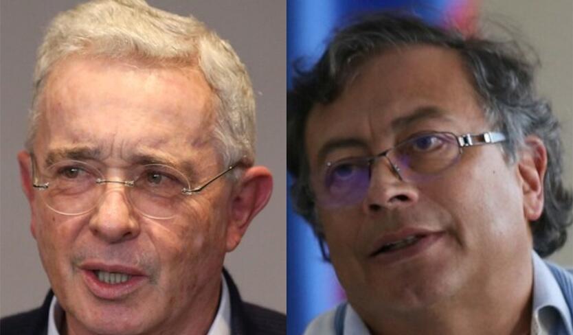 Alvaro Uribe and Gustavo Petro